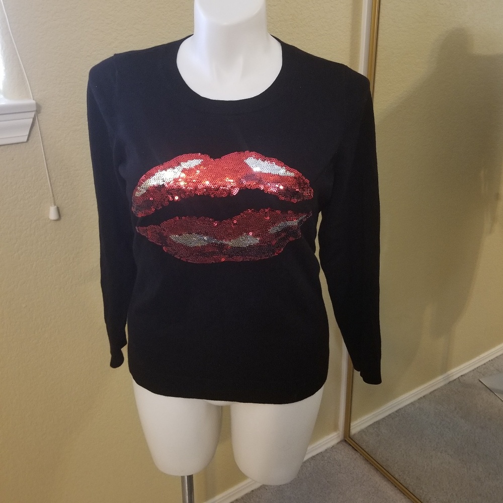 INC by Macy's sequin kiss sweater